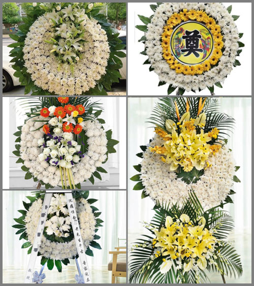 湖北随州市随县三里岗镇古庙村花圈速递